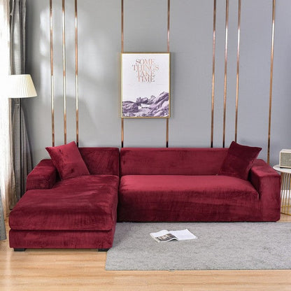 SofaGuard™ Velvet Elastic Sofa Cover 