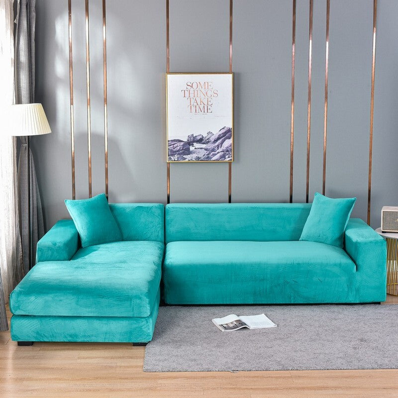 SofaGuard™ Velvet Elastic Sofa Cover 