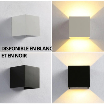 LuminaCube - Lampe Murale sans Fil et Luxueuse - Steloria™