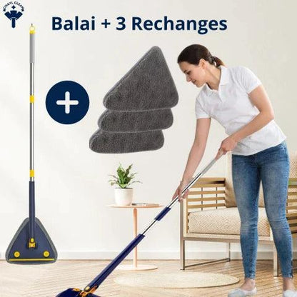 BALAI DE NETTOYAGE TRIANGULAIRE 360° | ACTIONCLEAN