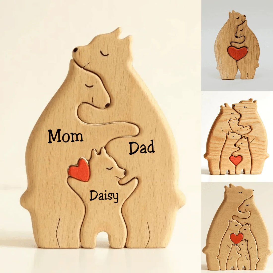 Wooden Hug Bear™ | Customize the